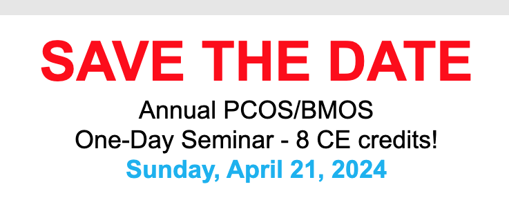 Annual PCOS/BMOS  One-Day Seminar - 8 CE credits!
